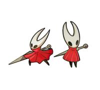 Hollow Knights Hornet Badge 2 Pieces, Game Figure Hornet Cosplay Brooch, Hollow Knights Silksongs Pins Metal Badges Collectibles