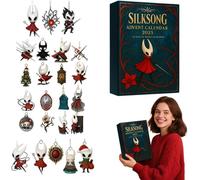 Hollow Knights Keychain Advent Calendars 2025, 24 Days Christmas Countdown Calendar with 2D Acrylic Hollow Knight Tree Ornaments