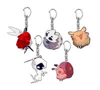 Hollow Knights Silksongs Keychain Game Figure Cosplay Chain Jewellery - Acryl, 5 Pieces