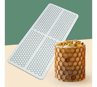 Hollow Leaf Silicone Chocolate Candy Mold 3D Hollow Leaf Candy Decorations Fondant Mold Polymer Clay Molds (Honeycomb M_10.4x4.56x0.12inch)