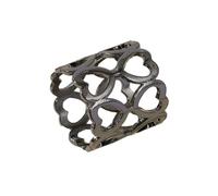 Hollow Love Pattern Scarf Buckle, Multi Use Scarf Ring Clamp, Dual Purpose Decor Accessory for Hair Bag Charm Belt Scarf