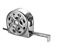 Hollow Measuring Tape, Stainless Tape Measure, Instant Lock Tool, Shock-Absorbing Core, Non-Slip Grip, 6.5x6.5x3cm, For Agricultural Tracks Industrial Engineering Woodworking Outdoor