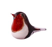 Hollow Memorial Glass Bird for Ashes | Robin | Memorial Glass | Cremation Keepsakes | Memorials for the Home | Glass Keepsakes | Glass Memorial Ornaments | Memorial Keepsakes | Glass Bird Figurines