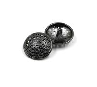 Hollow Metal Floral Cufflinks Multicolor 15-25mm 10 Pcs(Color3,25mm-10pcs)