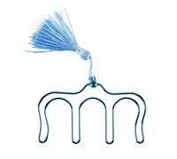 Hollow Music Book Clip With Decorative Long Tassel Comb Shape Bookmark Music Sheet Page Holder Your Friend,Piano score blue and Creative Useful and Attractive
