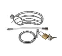 Hollow Out Male Chastity Cage Lower Body Bondage Hidden Device Sissy Alternative Sex Toys Gay Abstinence Penis Cage White 40Mm
