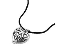 hollow out pattern can open heart pendant. solid necklace for woman gift Made in China jewelry