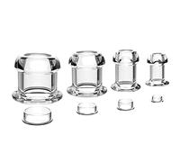 Hollow Peep Anal Plug with Anti-Leakage Liquid Plug Waterproof Silicone Anal Butt Plug Set Men and Women Training Butt Plug
