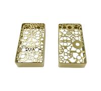 Hollow Pickup Cover Guitar Pickup Lid Humbucker Shell Professional Protective Case Brass Texture For Guitar Cover Flower Pattern