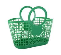 Hollow Plastic Shopping Baskets, and-Held Practical Toy Organizer, Kitchen Fruit Vegetable Storage Snack Organizer(green)