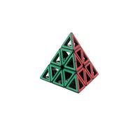 Meffert's M5097 Hollow Pyraminx Brainteaser Puzzle for Concentration, Multi-Colour