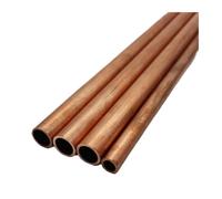 Hollow Round Copper Tube, DIY Decorative Copper Tube 1 Piece Length 250mm(9.84in)(OD25xWT5mm)