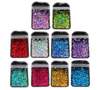 Hollow Round Thin Nail for Face Body Eye Hair Nail Art Festival Face Art Cosmetics Project White Epoxy Pigment