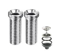 Hollow Screw Sink Hollow Screws Washbasin Hollow Screw M12 x 45 mm 304 Kitchen Franke Sink Replacement Parts Accessories Kitchen Sink for Drain Fitting Strainer Basket Valve Screws for Sink Strainer