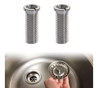 Hollow Screw Sink, Kitchen Sink Basket Strainer Screw, Hollow Screw for Strainer Basket Valves, M12 x 35 mm, Stainless Steel Drain Strainer Screw, for Sink, Strainer Basket, Kitchen, Bathroom, Pack of