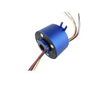 Hollow shaft slip ring aperture 12.7mm 2/4/6/12 channels 10A OD 54mm Automatic arm rotating base slip ring(2 channels)