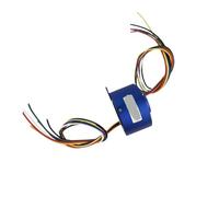 Hollow shaft slip ring aperture 12.7mm 2/4/6/12 channels 10A OD 54mm Automatic arm rotating base slip ring(6 channels)