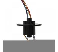 Hollow Shaft Slip Ring Connector Compatible With Electric Joint 1Piece 2 4 6 8 12ch Wires 2A 10A Compatible With 5-38.1mm D22-99mm(HOLE 5MM 12CH 2A)