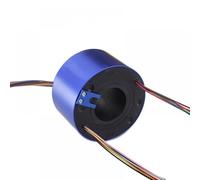 Hollow Shaft Slip Ring Connector Compatible With Electric Joint 1Piece 2 4 6 8 12ch Wires 2A 10A Compatible With 5-38.1mm D22-99mm(HOLE 50.2MM 12CH 10A)