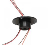 Hollow Shaft Slip Ring Connector Compatible With Electric Joint 1Piece 2 4 6 8 12ch Wires 2A 10A Compatible With 5-38.1mm D22-99mm(HOLE 5MM 4CH 2A)