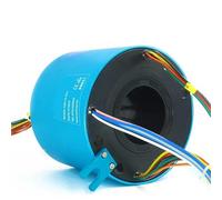 Hollow Slip Ring Hole Diameter 50mm 18 Circuits 10A Slip Ring For Pedestal Cranes Indexing/Rotary Tables Pneumatic Swivels