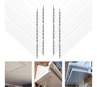 Hollow Soffit Cladding Board - White Plastic Soffit Board 5m Length x 300mm - 4 Length Pack