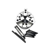 Hollow/Solid Hydraulic Power Chuck 10 Inch 254mm 2/3/4 Jaw A8 Flange Workpiece Collet(3 Jaw Solid)