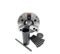 Hollow/Solid Hydraulic Power Chuck 10 Inch 254mm 2/3/4 Jaw A8 Flange Workpiece Collet(Large Hole 3-Jaw)