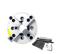 Hollow/Solid Hydraulic Power Chuck 10 Inch 254mm 2/3/4 Jaw A8 Flange Workpiece Collet(Large Hole 4-Jaw)