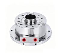 Hollow & Solid Vertical Hydraulic Chuck Cylinder Base, A2 Mount, 21MPa Oil Pressure, Hydraulic Interface PT1/4/PT3/8/PT1/2, for Drilling Milling Machines, CNC Machining Centers(5inch)