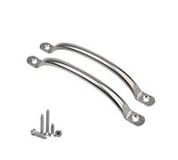 Hollow Stainless Steel Pull Handles Door Knobs Drawer Pulls with Screws 180mm 10PCS