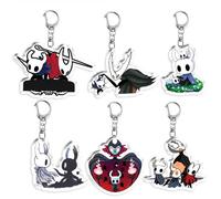 Hollow The Knights Keychain Game Figure Cosplay Keyring Pendant Hollow The Knights Cute Acrylic Chain Decor, Pack of 6