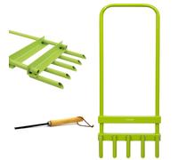 Hollow Tine 5 Spike Hand Lawn Aerator - Outdoor Garden & Cleaning Tool