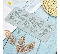 Hollow Tree Leaves Silicone Mold Fern Leaf Pteridophyte DIY Chocolate Candy Fondant Mold 3D Lotus Silicone Mold Cake Clay Mould for Cupcake Topper Decoration Sugar Craft Desserts (D_8.56x3.6x0.12inch)