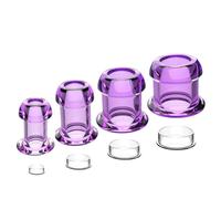 Hollow Tunnel Butt Vaginal Plug with Matched Stopper Anus Dilator Anal Training Stimulation Anal Stretching Douche Enema Sex Toys for Women Men 4pcs