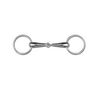 Hollow two-ring snaffle bit for horse Waldhausen