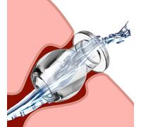 Hollow Vaginal Speculum Peeking Anal Butt Plug, Vagina Expander Tunnel Transparent Anus Dilation Dilator BDSM Enema Sex Toys for Adult Women Gay Men (B)