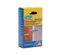 Rapid Hollow Wall Anchors, Pack of 50 Heavy Duty Metal Plasterboard Fixings for 6-16 mm Wall Thickness, 40 kg Load, Cavity Wall Fixings, Wall Plugs, Plasterboard & Chipboard Plugs (5001563)