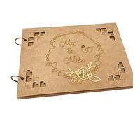 Hollow Wood Invitation Greeting Card Wedding Anniversary Decorative For Festival Holiday Party Background Wedding Invitation Cards