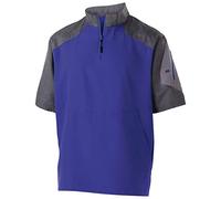 Holloway Men's Raider Pullover S/S 18u Shirt, Purple, XL