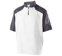 Holloway Men's Raider Pullover S/S 18u Shirt, White, XXL