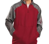 Holloway Sportswear Raider Pullover Windbreaker. 229155 Carbon Print/Scarlet 3XL