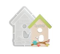 Hollowed Bird House Silicone Molds, House Spring Model 0 | Food Safe Baking for Making Soap Chocolate Fondant Gypsum Decoration Holiday Gift