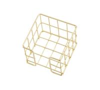 Hollowed Iron Wire Note Holder Metal Note Paper Organizers Memo Pad Block Holder Desktop Notepads 27x95x80mm Storage Box