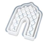 Hollowed Out Light House Moon Silicone Molds for Holder Tealight Holder Gypsum Silicone Molds for Epoxy Resin Moon Mold Resin