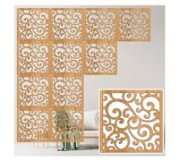 Hollowed-out Room Divider Screens, Modern Decor Separator Panel for Hotels, Restaurants, Art Studios, DIY Chinese Style Partition Wall