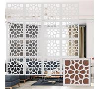 Hollowed Out Wood Plastic Decorative Partition Screen 16pcs Non Fading Room Divider for Bedroom Office & Study Stylish Privacy Solution Modern Home Decor