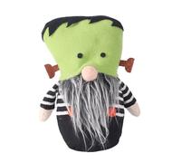 Holloween Halloween Gnome Decorations Pack of Handmade Pumpkin Face Hat Dolls Cute Gnomes for Halloween Home and Decorations Unusual Ornaments for The Home (Green, 20x12x8)