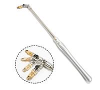 Hollower Carbide Tipped Wood Turning Tools, 180° Angle Adjustable Joint Lathe Chisel Tool, Round Carbide Insert Cutter for Wood Hobbyist Or DIY Or Carpenter, Silver