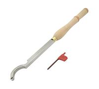 Hollower Swan Neck Wood Turning Tools, Carbide Parting Tool and Grooving Woodturning Tool for Wood Turning Lathe, Carbide Lathe Turning Tools for Wood Hobbyist Or DIY Or Carpenter,Large Bend